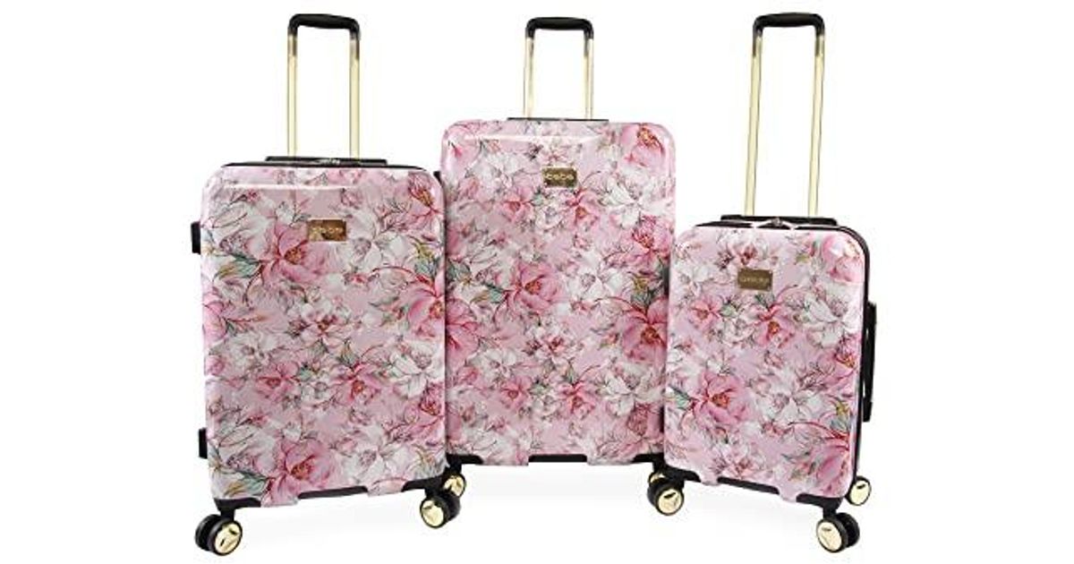 Bebe Farrah Spinner Suitcase in Pink Lyst