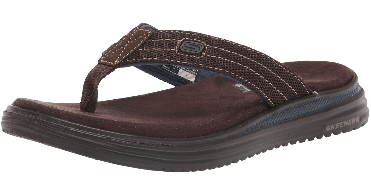 Skechers Usa Flip Flopthongsandal in Black for Men Lyst