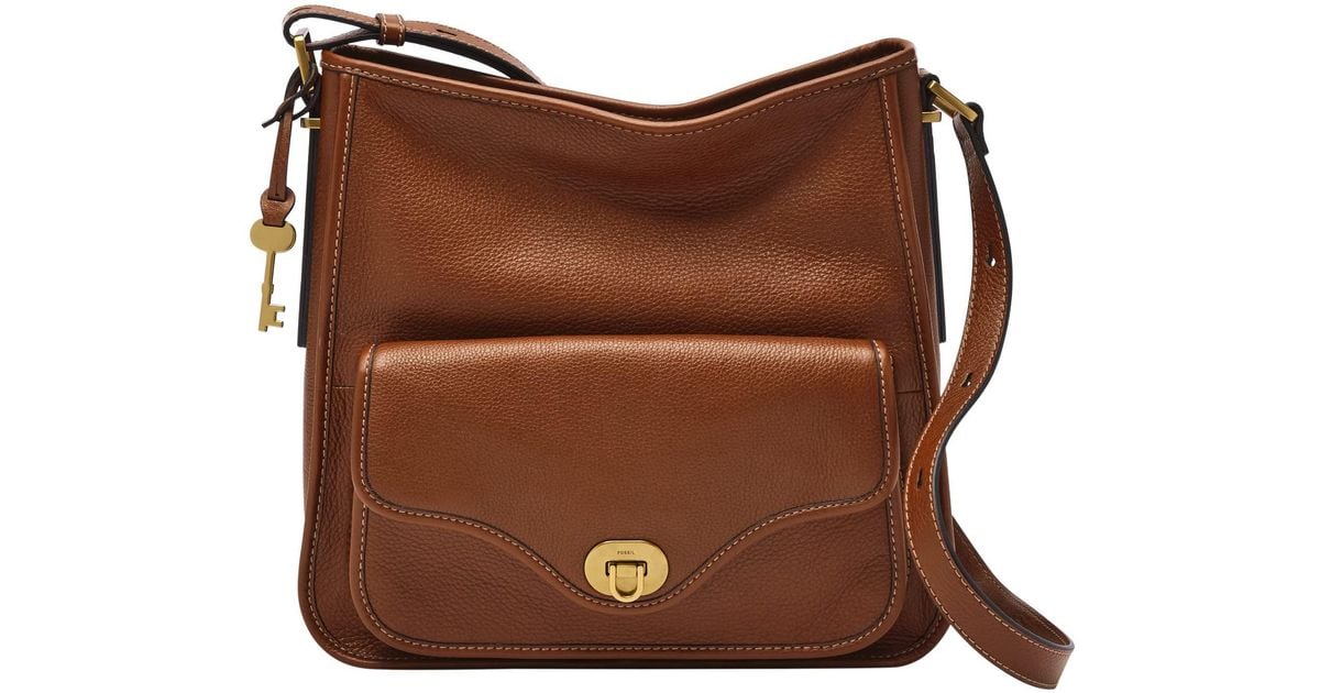 Fossil Heritage Hobo in Brown Lyst