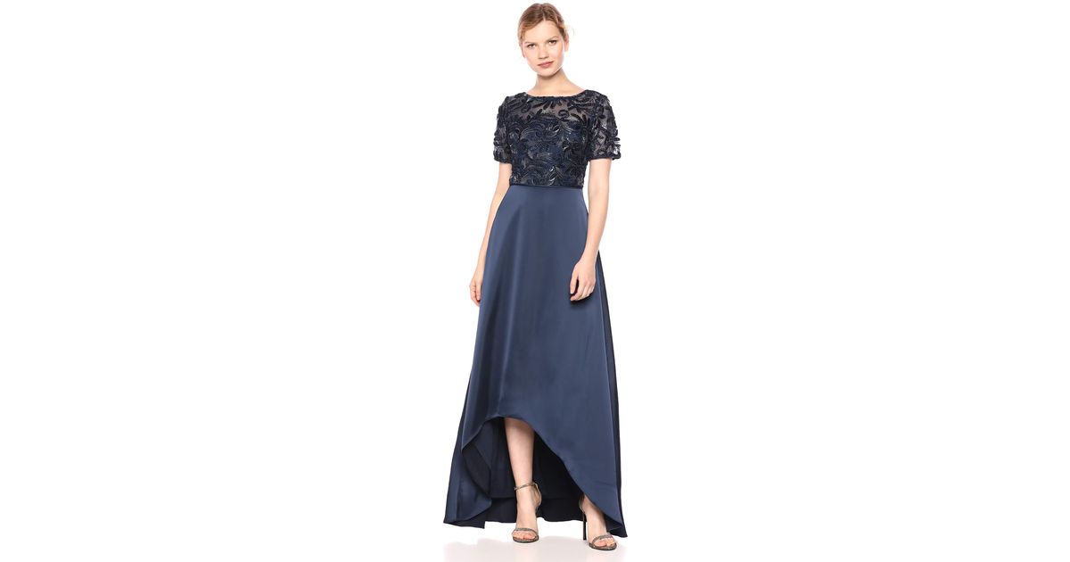 adrianna papell soutache gown