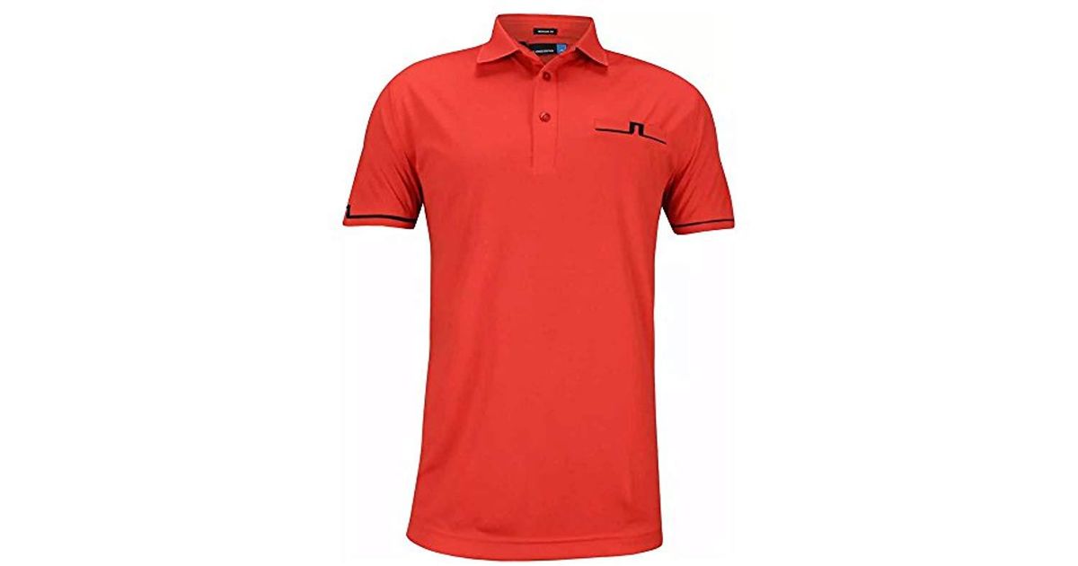 J.Lindeberg Mens Peter Tx Jersey Polo Shirt