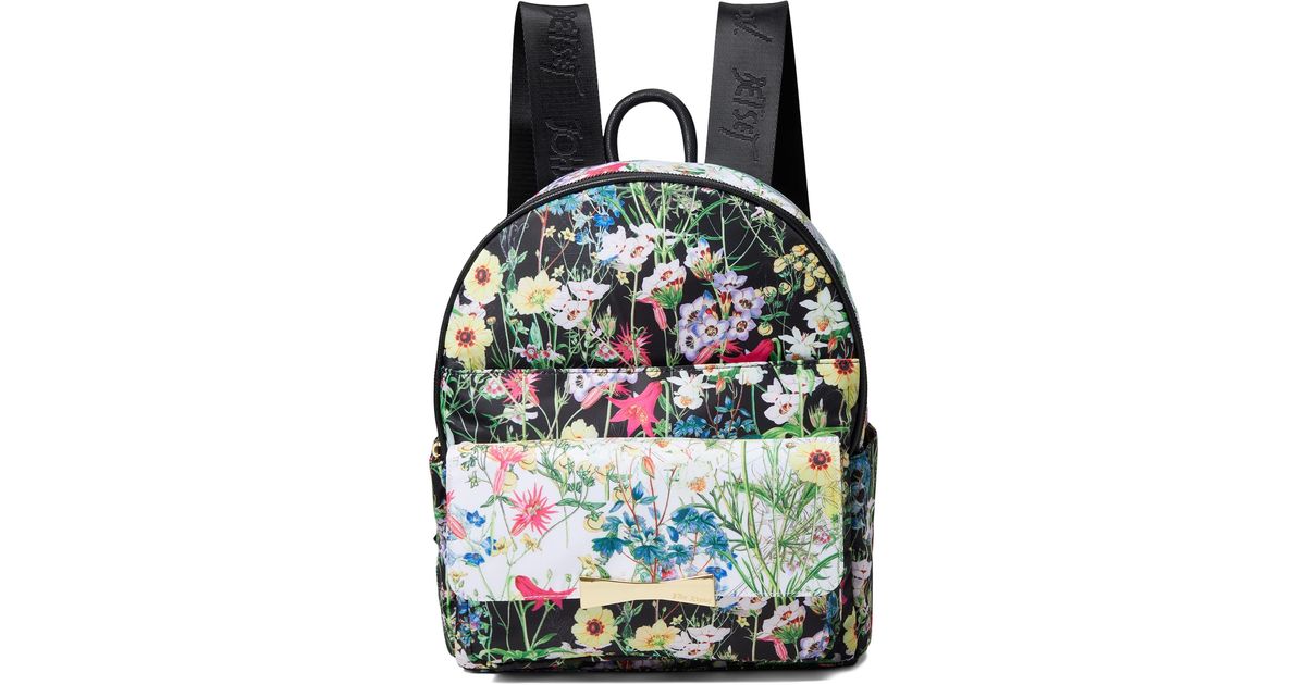 Betsey Johnson Xodillon Backpack With Floral Print Pocket Lyst