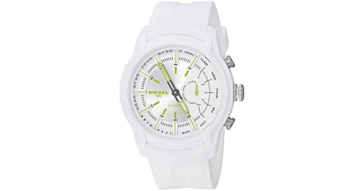 diesel white hybrid smart watch