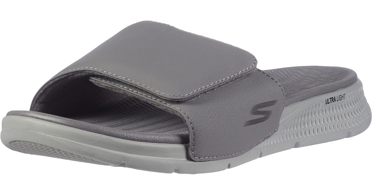 Skechers Go Consistent-performance Athletic Slide Sandal in Charcoal (Gray)  for Men - Save 45% | Lyst