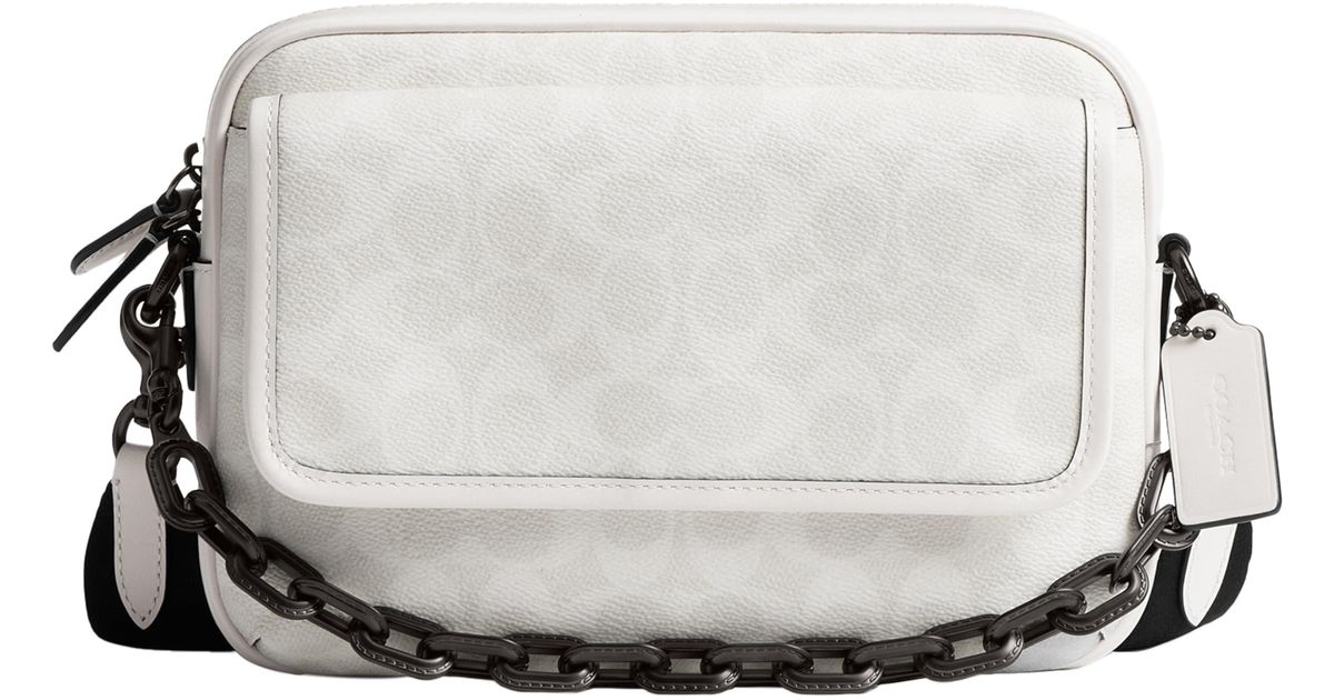 Coach Rider 24 COACH Charter Flap Crossbody 24 in Gray for Men | Lyst