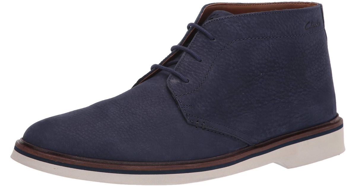 Clarks S Malwood Mid Boots in Blue for Men | Lyst