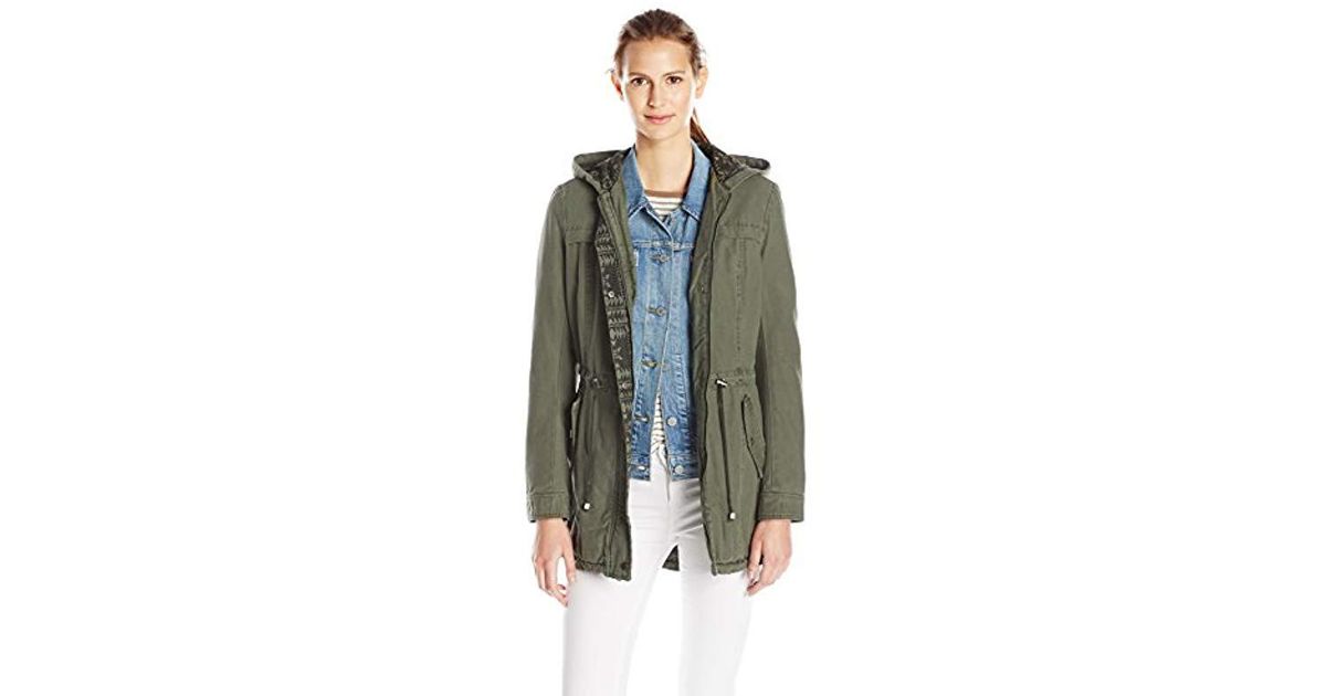 levi's canvas hooded midweight parka