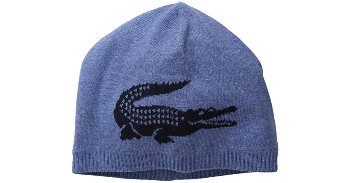 lacoste beanie navy