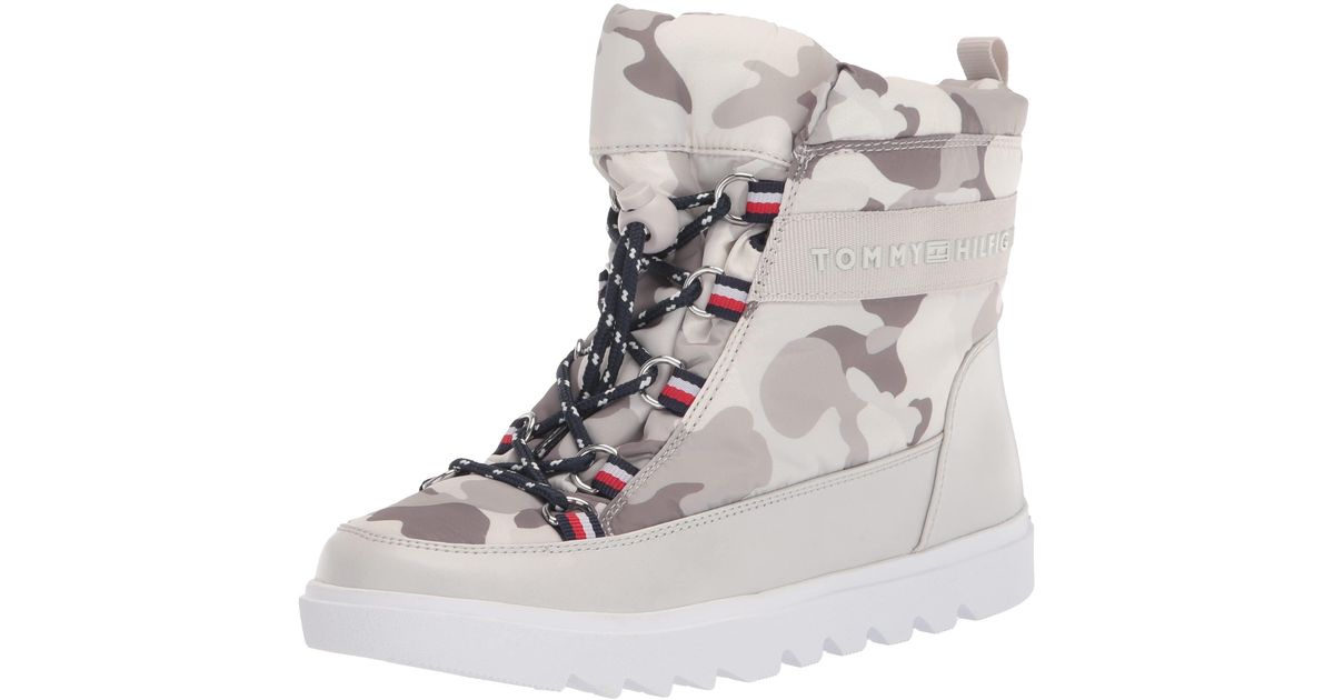 Tommy Hilfiger Saymina Snow Boot in Light Gray (Gray) Lyst