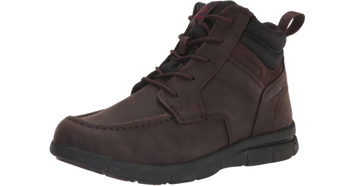 Wolverine Leather Karlin Moc Toe Mid Fashion Boot in Brown (Black) for ...