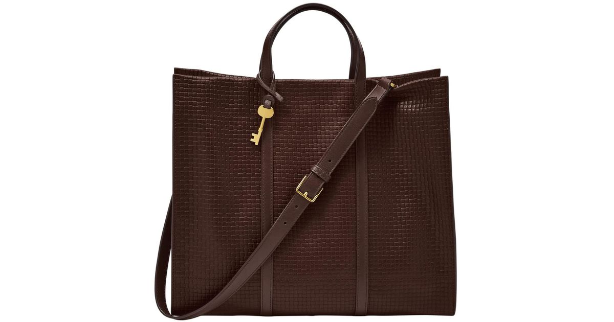 Fossil Carmen Tote Bag in Espresso (Brown) Lyst