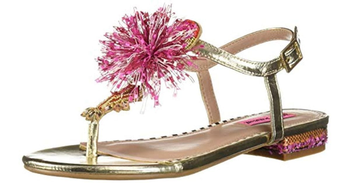 betsey johnson flamingo sandals