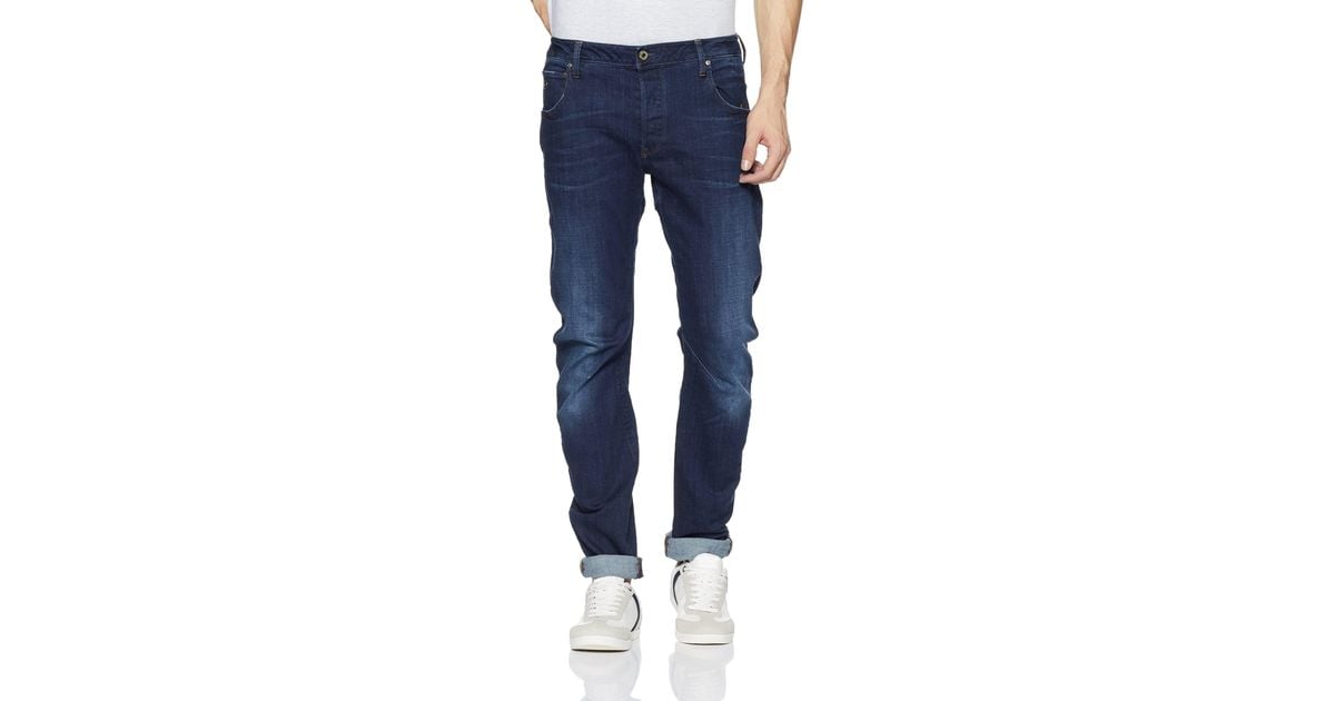 arc 3d slim jeans dark aged