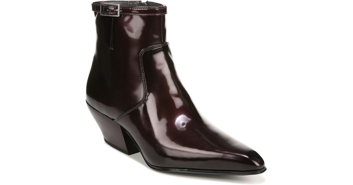 franco sarto benny leather ankle boot