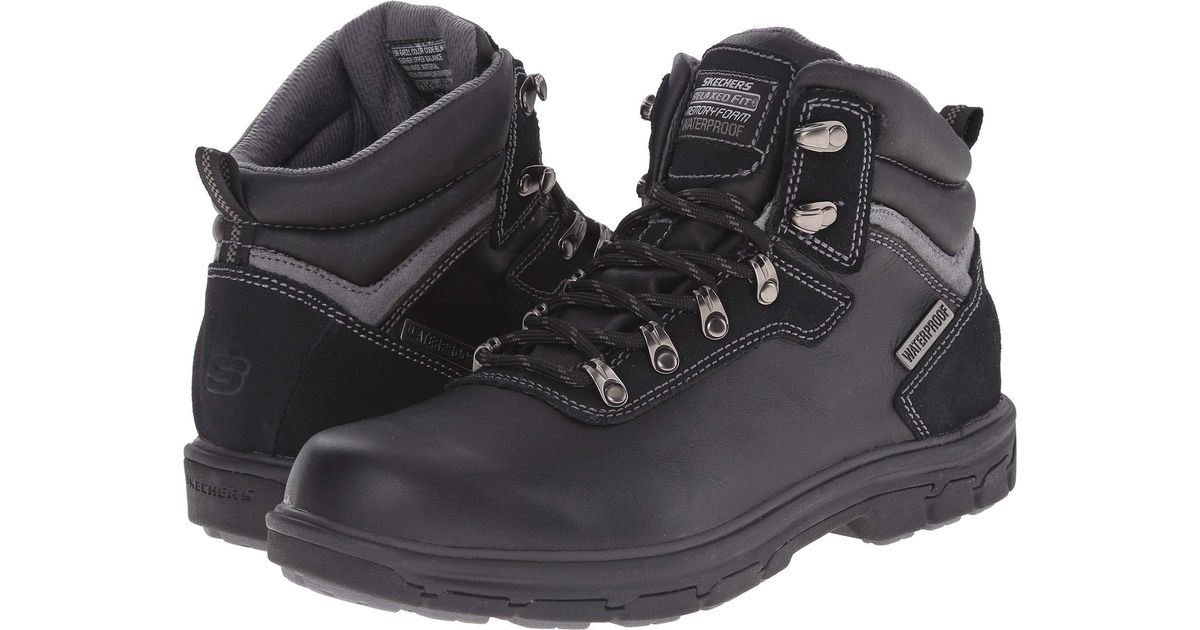 skechers usa men's segment ander waterproof boot