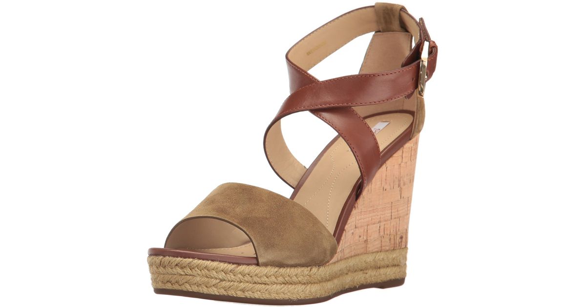 Geox Leather W Janira 9 (military/brown) Wedge Shoes - Save 56% | Lyst