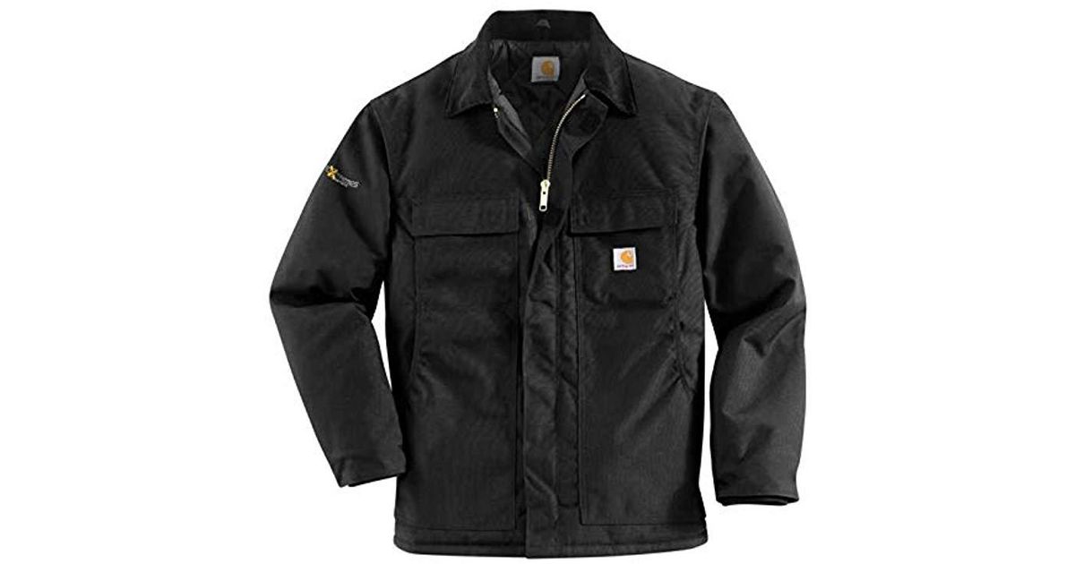 Carhartt Synthetic Arctic Quilt Lined Yukon Coat C55 in Black for Men ...