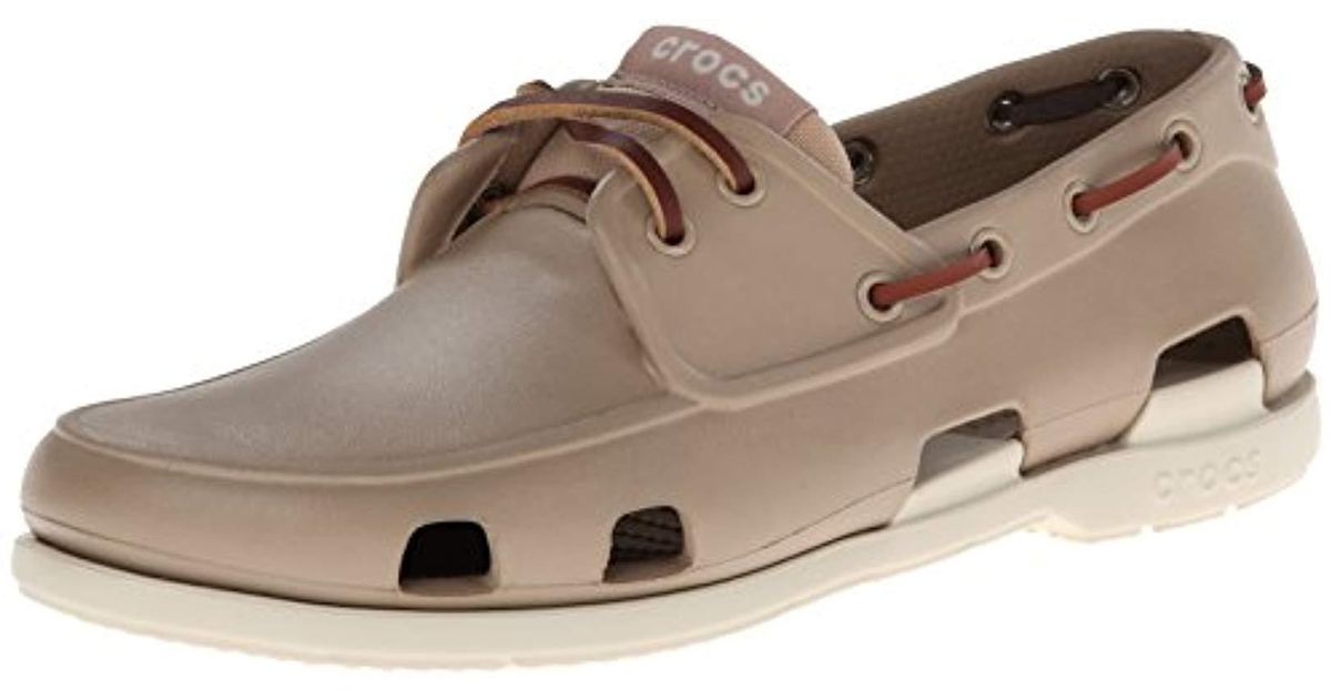 crocs beach line boat shoe