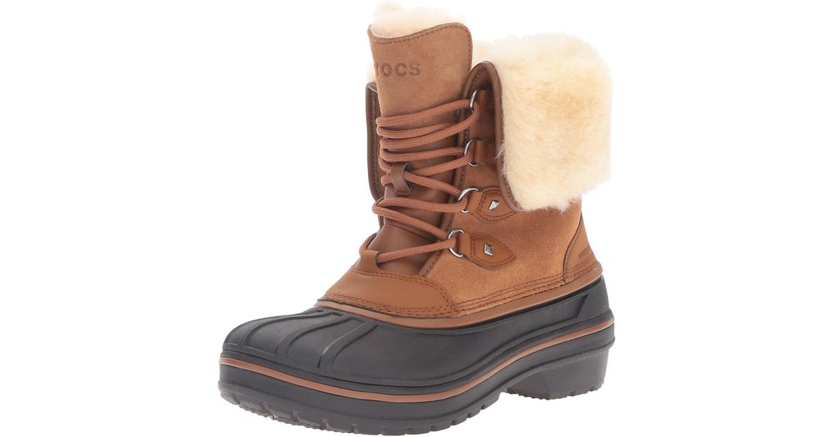 crocs allcast ii nubuck winter boot