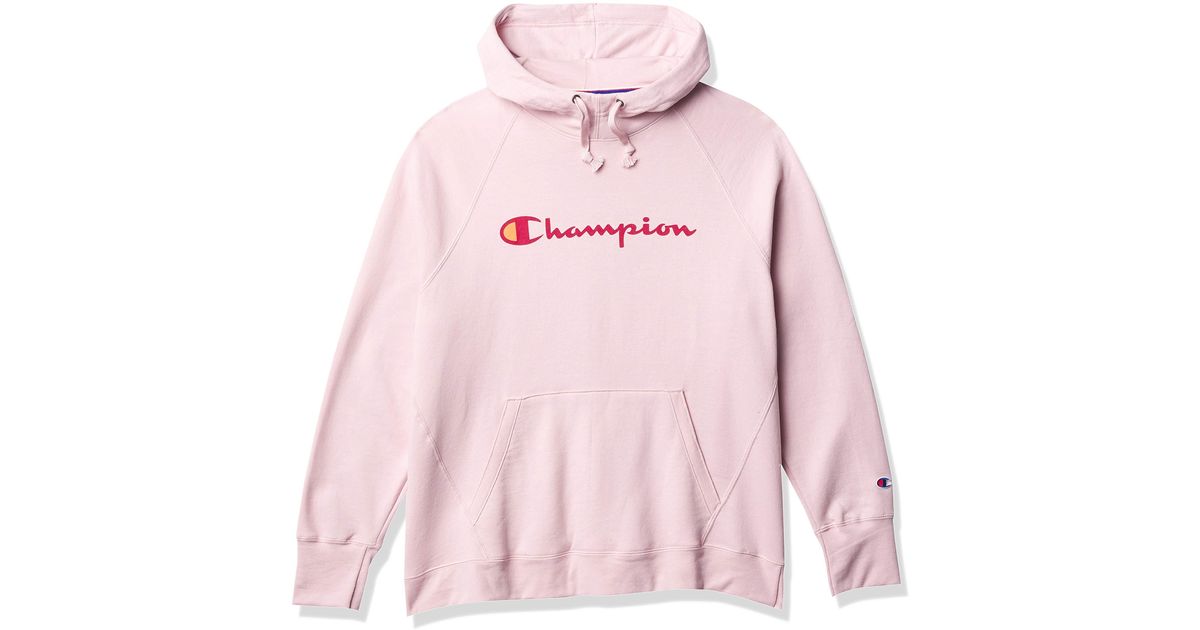 Champion Hoodie in Pink - Lyst