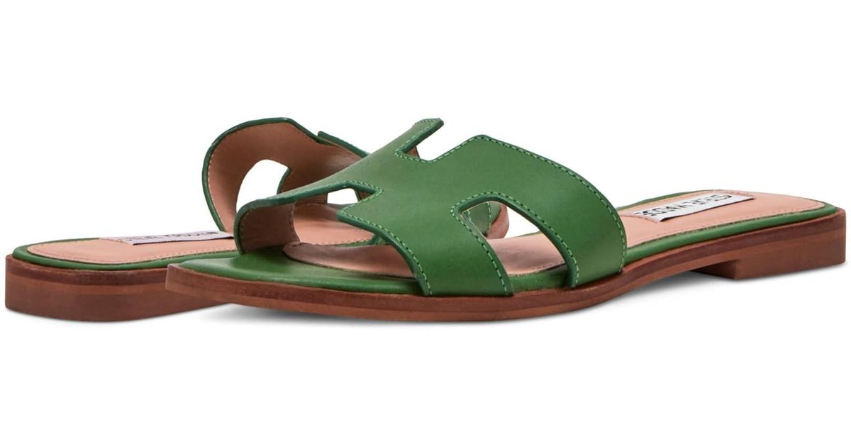 Steve Madden Hadyn Sandal Light Leather Shoes in Green Lyst UK