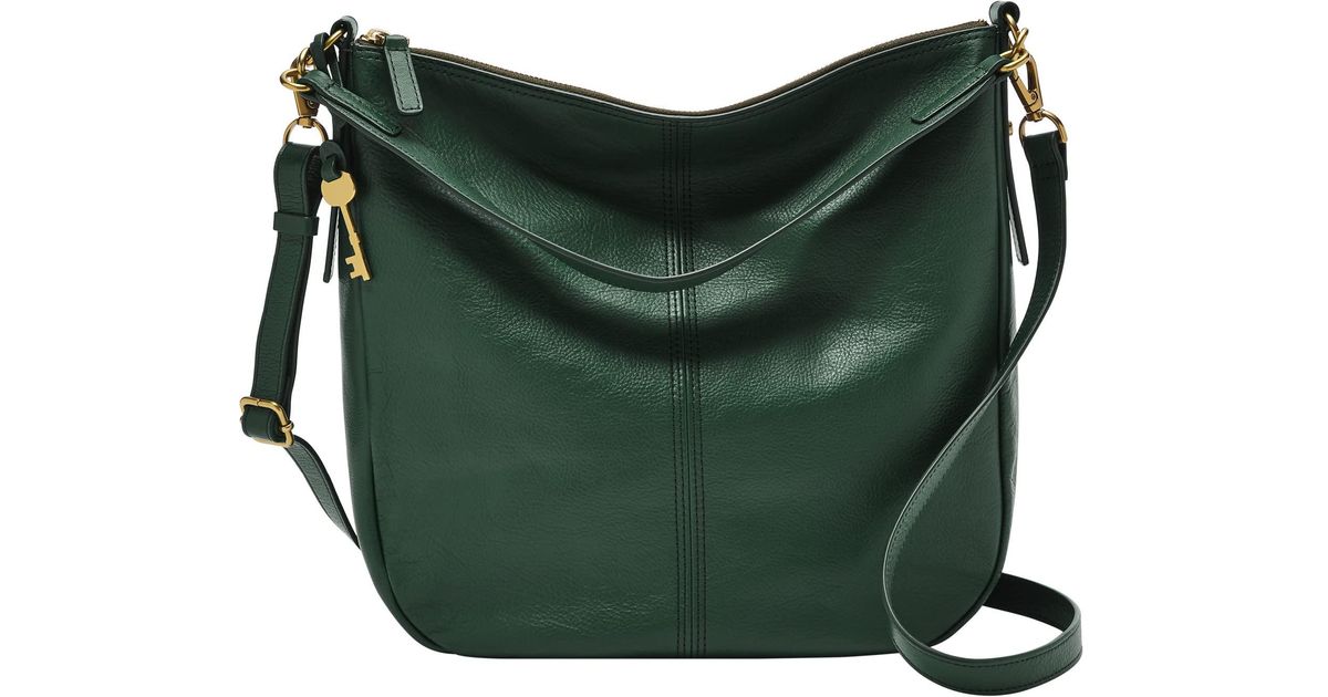 Fossil Jolie Hobo in Green Save 34 Lyst