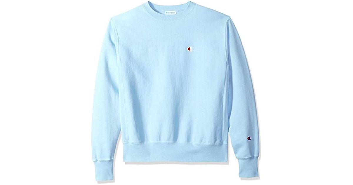blue champion reverse weave sweatshirt
