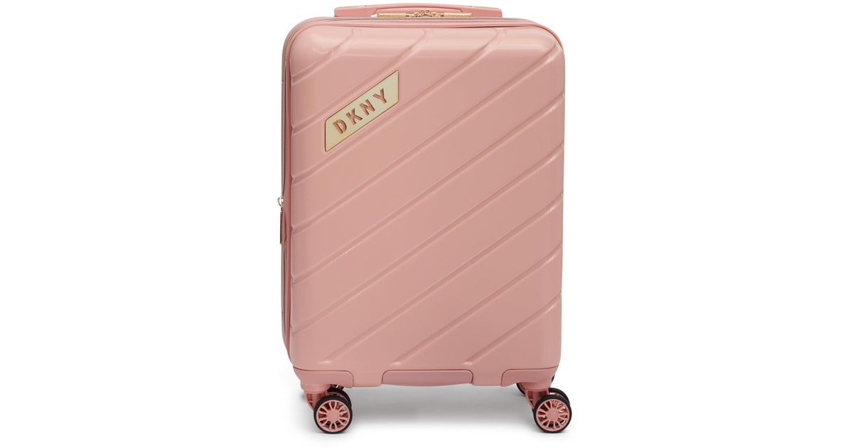 DKNY Spinner Hardside Carryon Luggage in Pink Lyst
