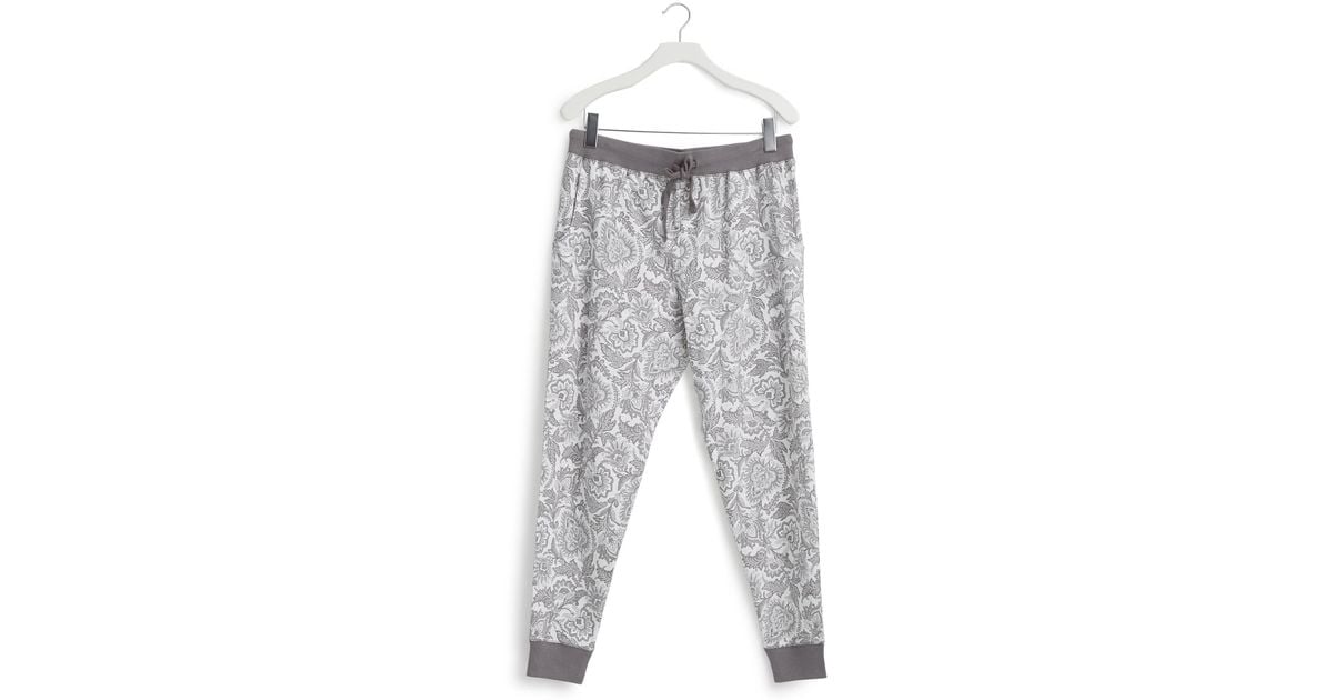 Vera Bradley Cotton Jogger Pajama Pants With Pockets in Gray Lyst