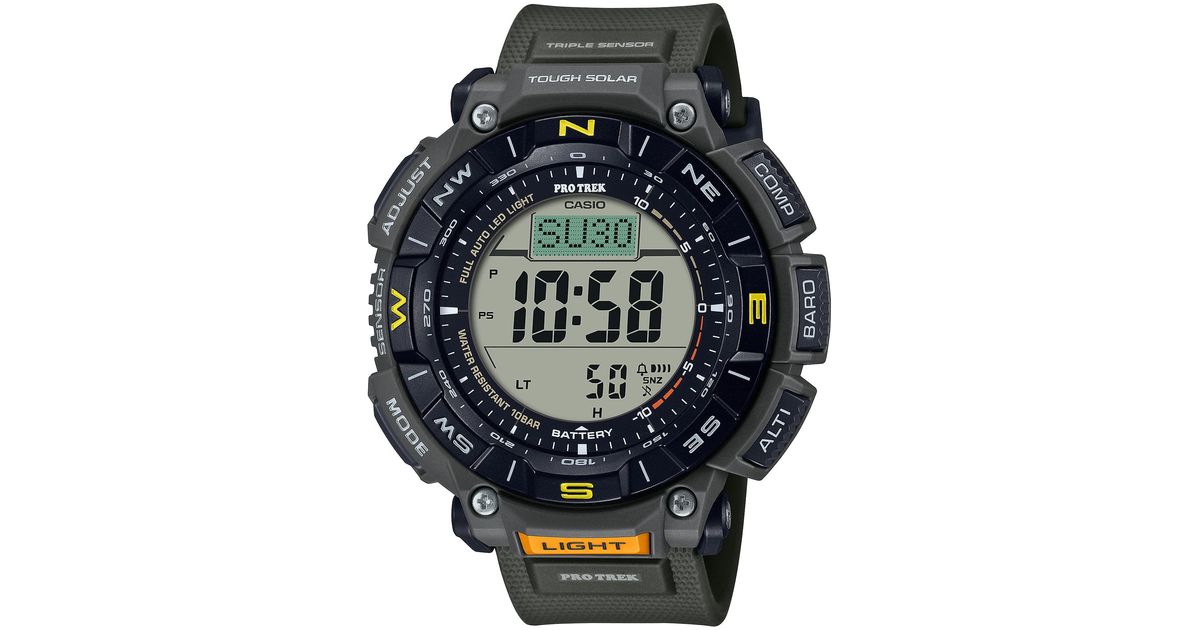 GShock Pro Trek Bio Mass Tough Solar Triple Sensor W/thermometer