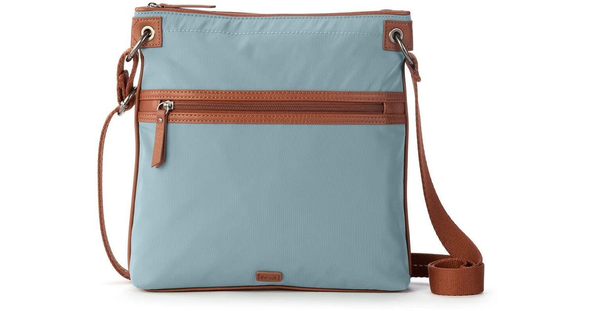 The Sak Esperato Flat Crossbody In Recycled Nylon in Blue Lyst