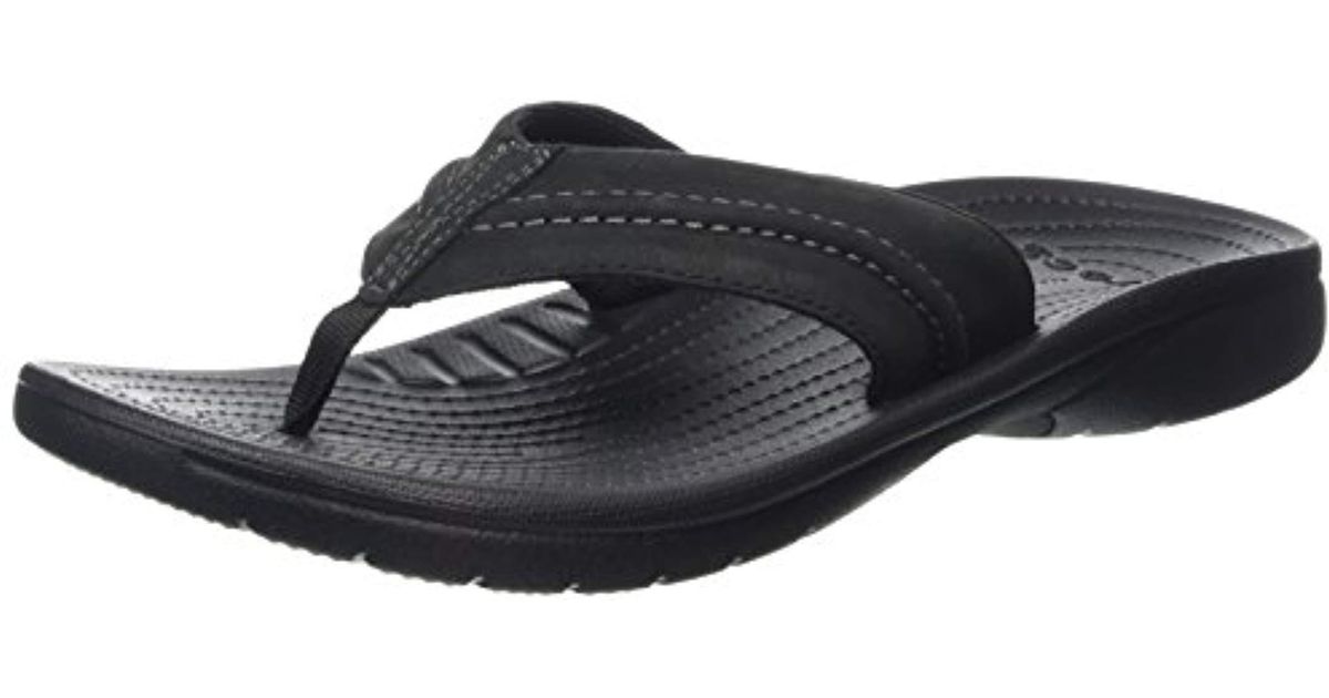 Crocs™ Leather Yukon Mesa Flip Flops 