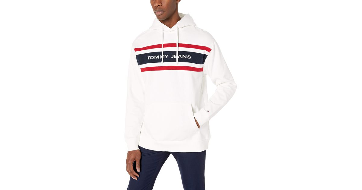 white tommy jeans hoodie