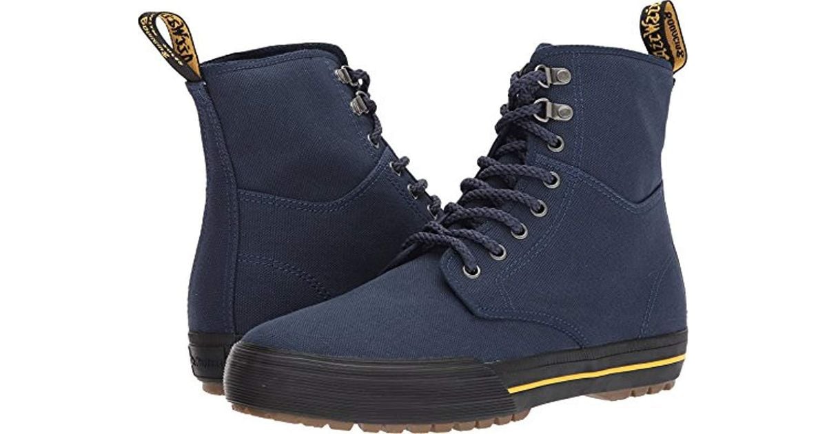 Dr. Martens Canvas Boots - Winsted in Navy (Blue) for Men | Lyst