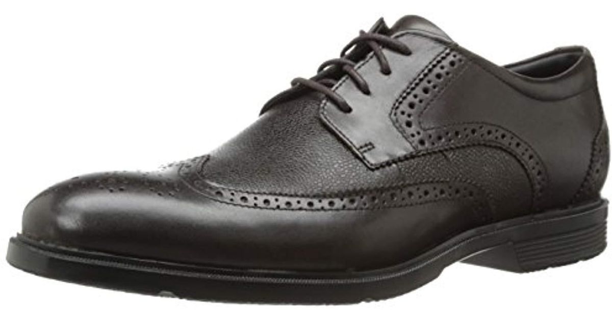 Rockport Leather City Smart Wing Tip Oxford Shoe in Brown for Men Lyst