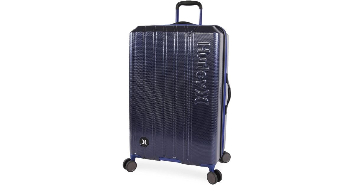 Hurley Swiper Hardside Spinner Check In Luggage 29" in Blue Lyst