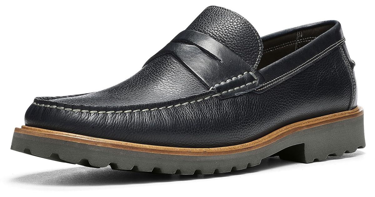 Donald J Pliner Donald Pliner S Joe Tumbled Calf Loafer,navy  display picture 1