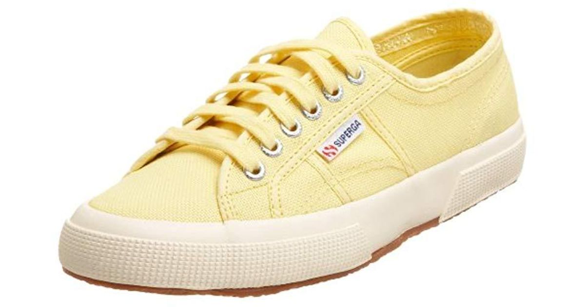 yellow superga shoes