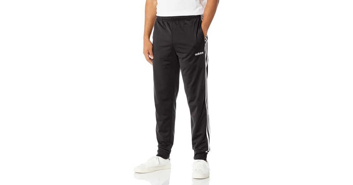essentials 3 stripes tapered tricot pants