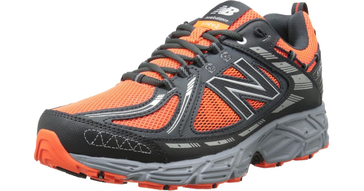 New Balance 510 V2 Trail Running Shoe in Black/Orange (Blue) | Lyst