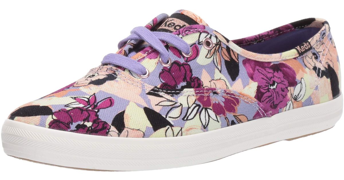 floral canvas trainers
