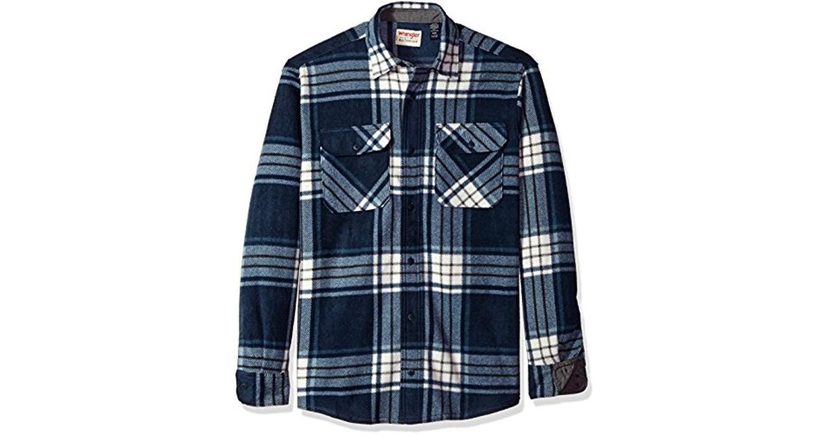 wrangler fleece flannel