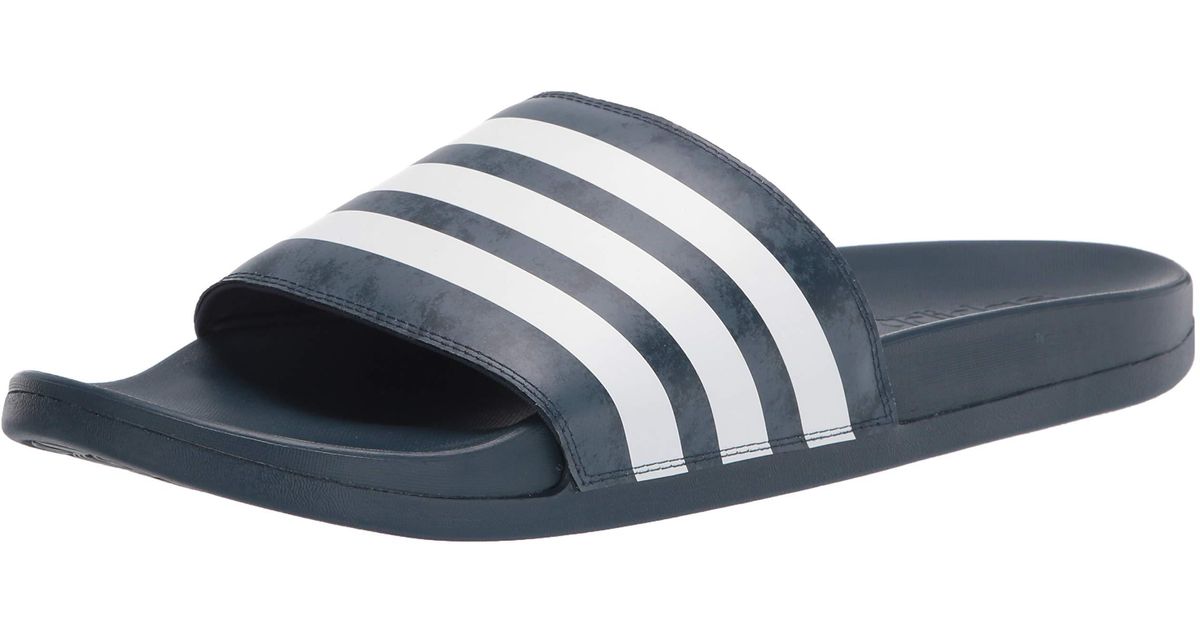 adidas Unisex Adult Adilette Comfort Slide Sandal in Blue | Lyst