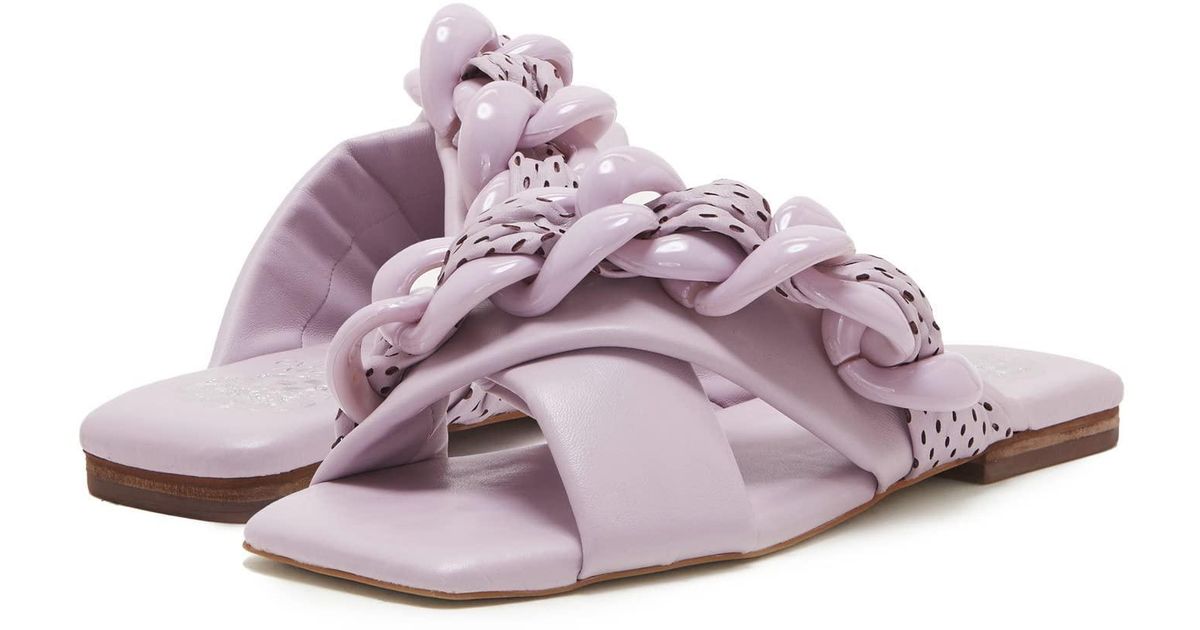 Vince Camuto Leather Azori Flat Sandal - Lyst