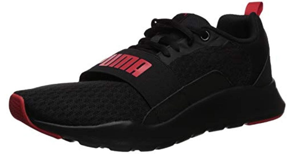 puma black wired sneakers