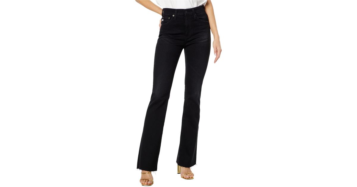 AG Jeans Farrah High Rise Bootcut Jean in Black | Lyst