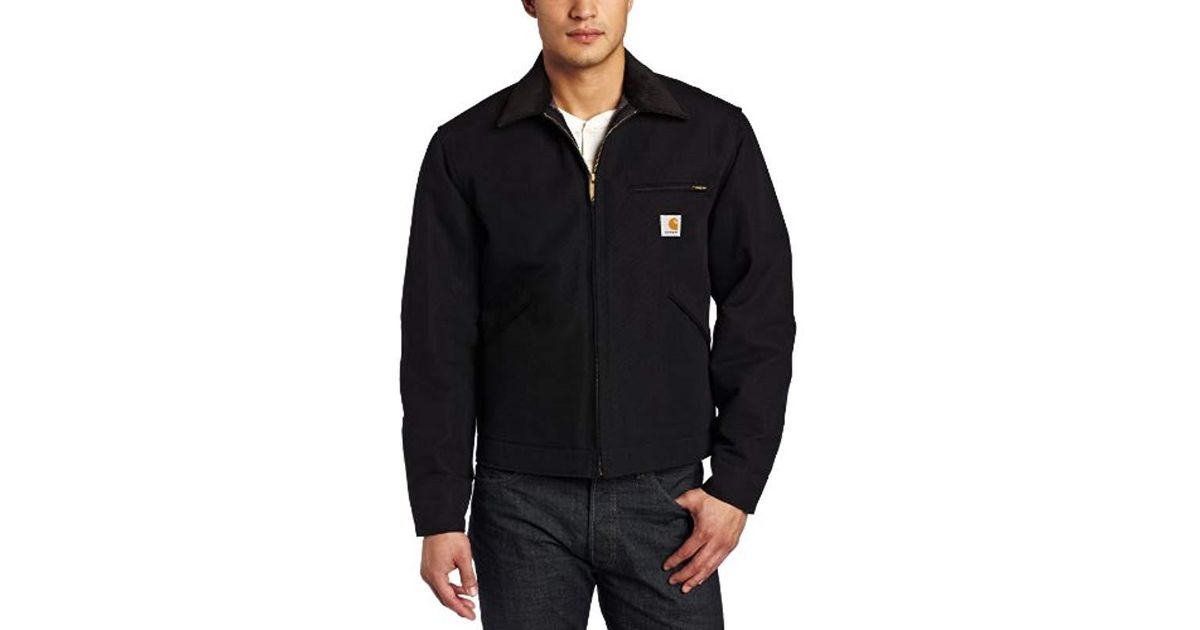 weathered duck detroit jacket with blanket lining