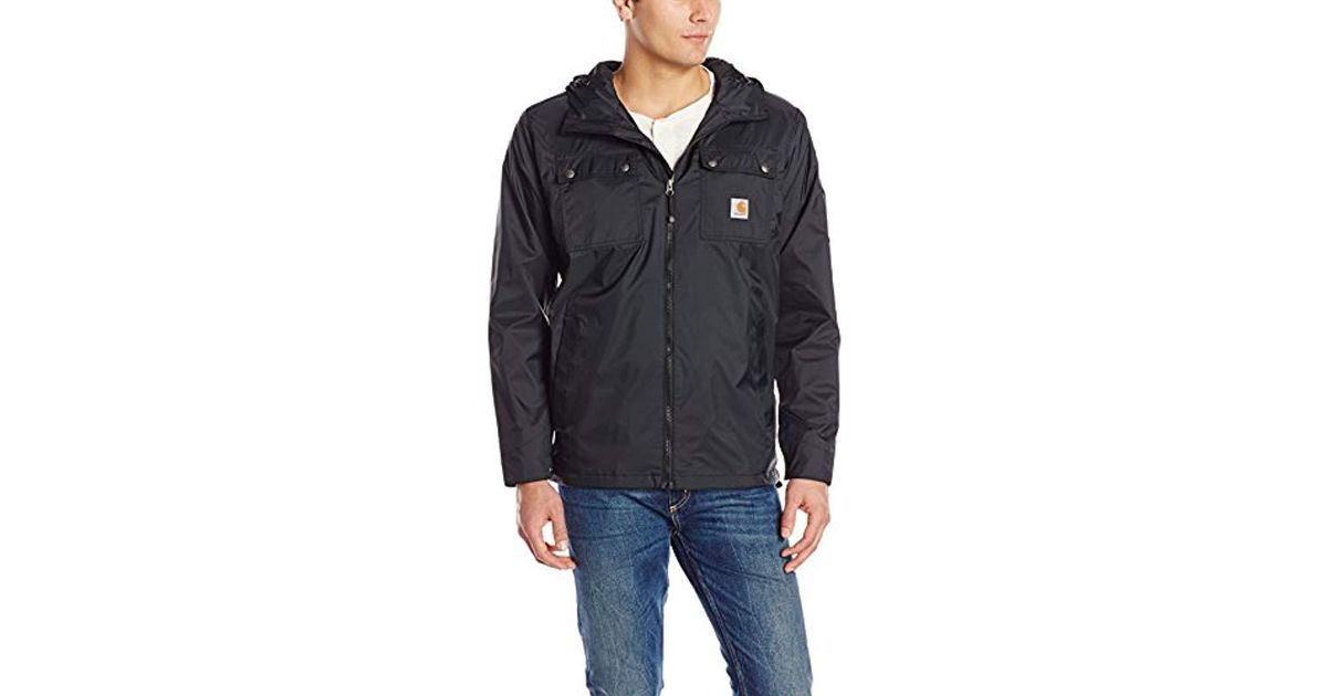 Carhartt Synthetic Big & Tall Rockford Rain Defender Jacket in Black