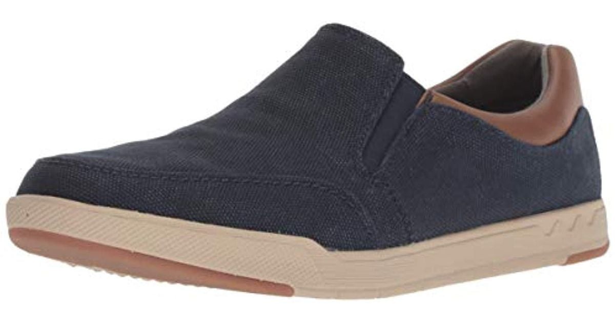 Clarks Men's Canvas 'step Isle' Slip-on Shoes in Blue for Men | Lyst