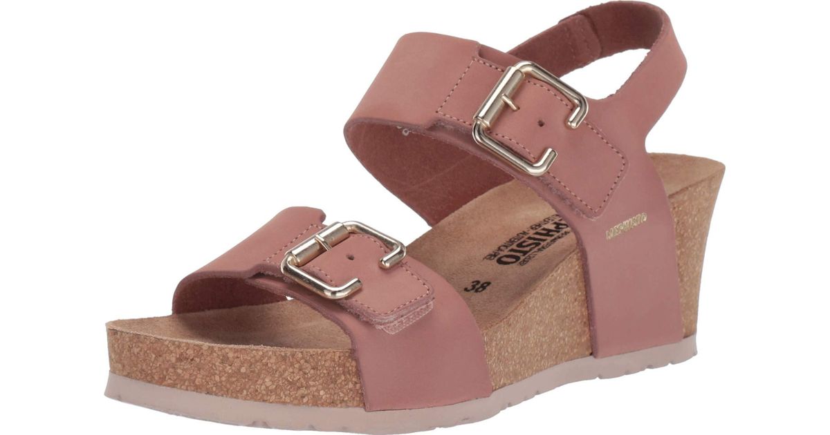 Mephisto Wedge Sandal in Pink - Save 40% - Lyst